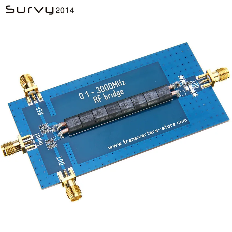 RF SWR Reflection Bridge 0.1-3000 MHZ Antenna Analyzer VHF UHF VSWR Return Loss
