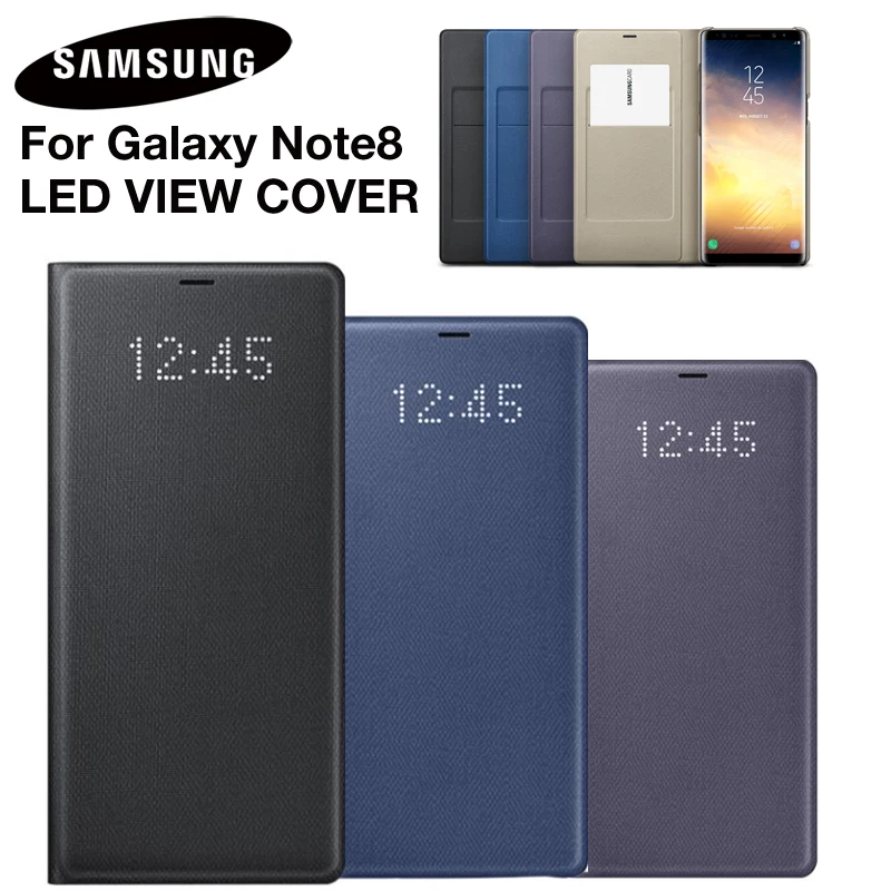 SAMSUNG Original LED Leather Flip Cover LED View Cover Etui for Samsung Galaxy Note 8 N9500 Note8 N950F SM-N950F New Phone Case SAMSUNG Original LED Leather Flip Cover LED View Cover Etui for Samsung Galaxy Note 8 N9500 Note8 N950F SM-N950F New Phone Case