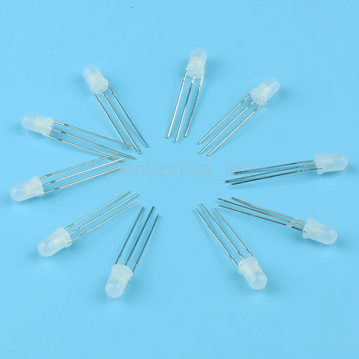 100pcs 5ARG9HWA 5mm 3 pin Red Green RG Common Cathode Diodes LEDdiode