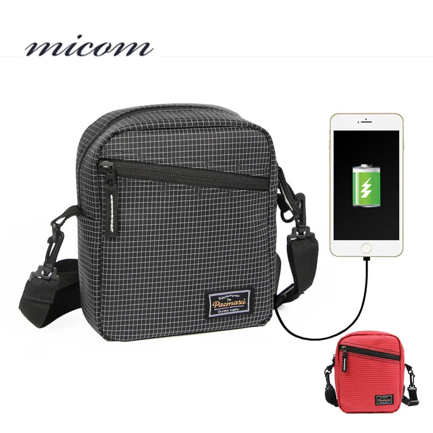 USB Charge Anti Theft Messenger Bags for Women Men Shoulder Bag