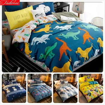 

Dinosaur Colours Print Duvet Cover Full King Queen Double Size 1.5m 1.8m 2.0m 2.2m Bed Sheet Pillowcase Beds Set Child Bedlinens