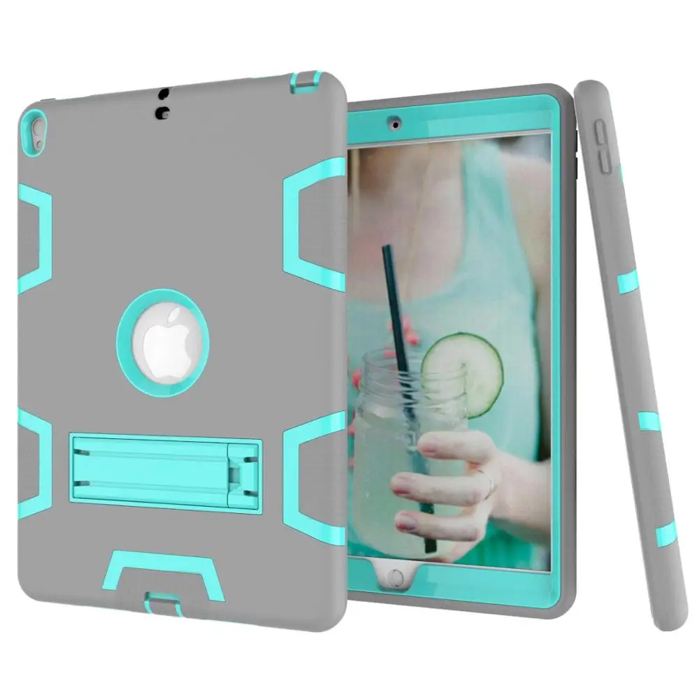 

Shockproof Heavy Duty Cover Case For iPad Air 3 A2152 A2153 A2123 Silicon+PC Armor Funda Capa For iPad Pro 10.5 A1701 A1709