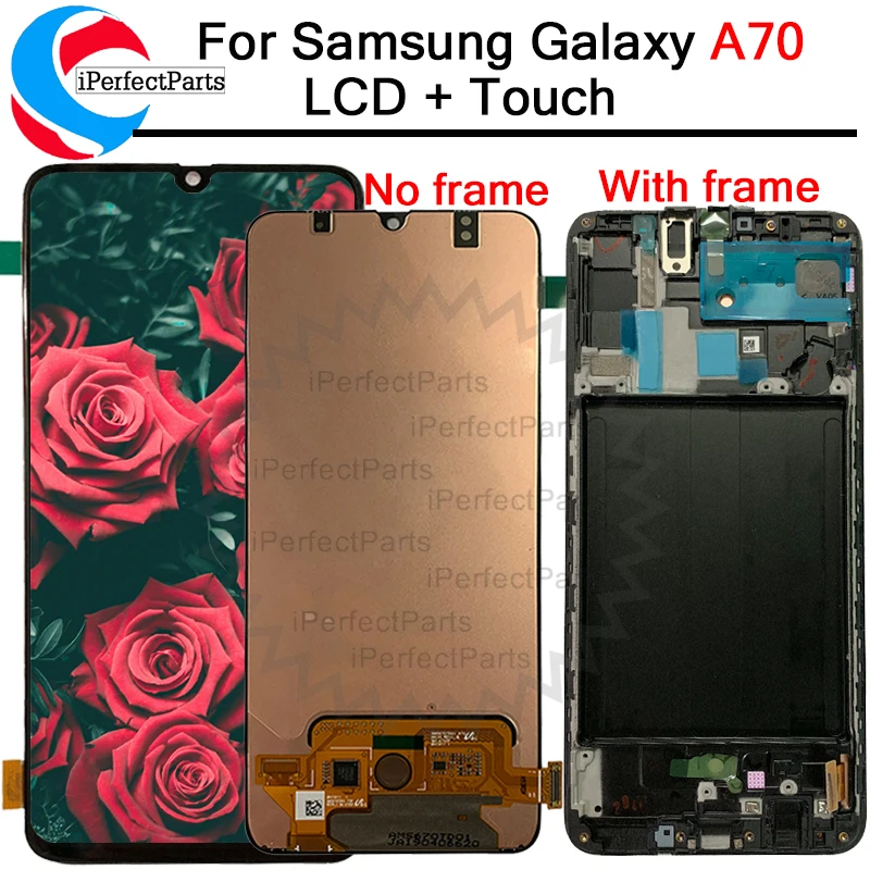 

Super AMOLED For Samsung Galaxy A70 A705F LCD Display Touch Screen Digitizer Assembly For Samsung A70 2019 lcd