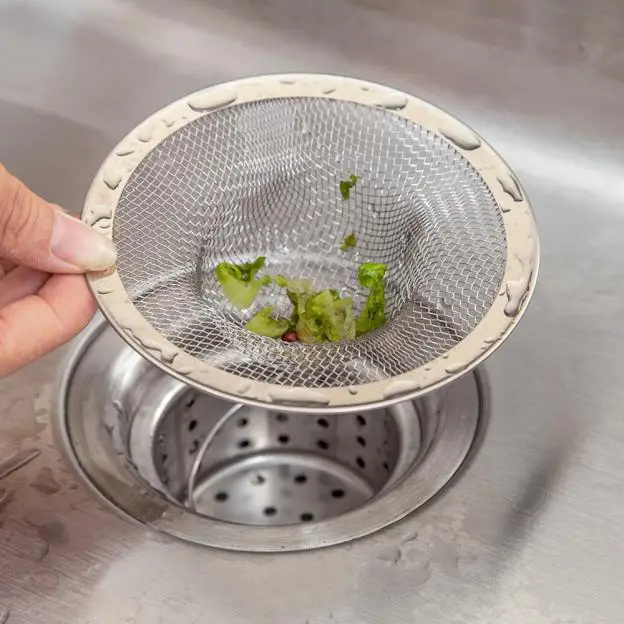 

New Home Kitchen Sink Drain Strainer Stainless Steel Mesh Basket Strainer AA# dropship