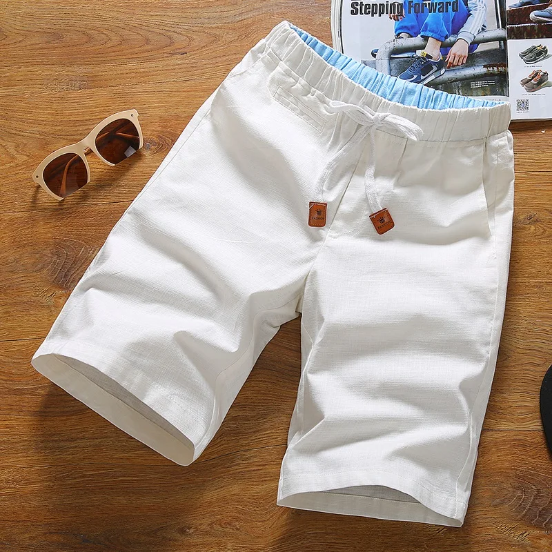 

Summer thin sports shorts male summer five minutes fast dry 5 points beach solid color casual youth short male MC53