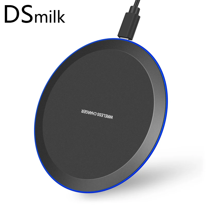 

DSmilk Aluminum Wireless Charger Pad 10W 7.5W Fast Charging for iPhone Samsung XiaoMi Charge Mobile Phone USB QI Device