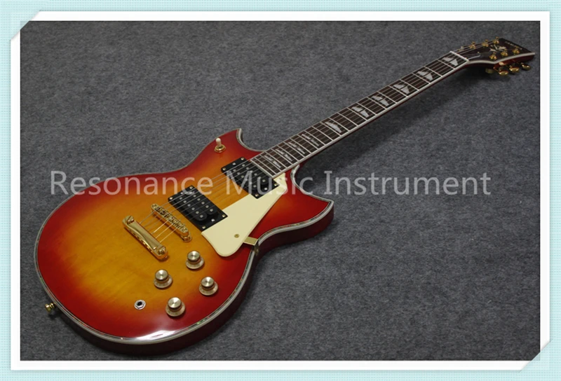 

New Arrival China OEM CS Cherry Sunburst Suneye SG Electric Guitar With Gold Hardware In Stock