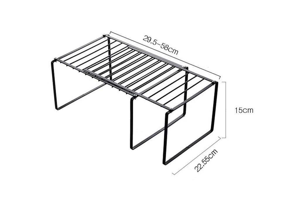 Регулируемая кованая железная стойка для хранения кухонных стоков, полка для посуды, держатель для шкафа для приправ, Домашний Настольный органайзер для хранения
