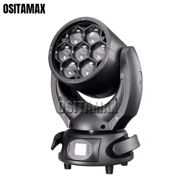 

Mini Bee Eye 7x40w Zoom Moving Head Beam Wash Light RGBW 4IN1 High Power DMX Stage Light for Disco Show Party Club