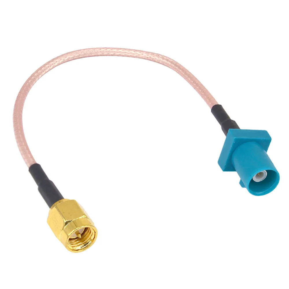 Адаптер Fakra Z для разъема SMA Male GPS антенны Удлинительный кабель RG316 RG174 15 см отрезок