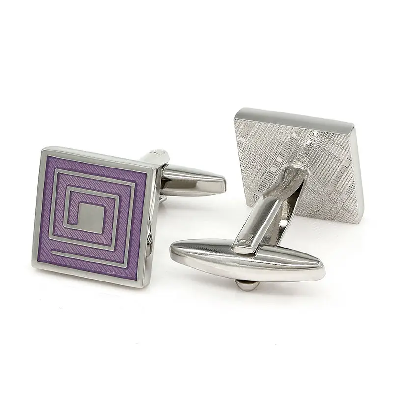 Lavender Metal Square Purple Enamel Paint Cuff Links Mens Shirt Lavender Metal Square Purple Enamel Paint Cuff Links Mens Shirt Cufflinks In Tie Clips From Jewelry Accessories On Aliexpress Alibaba