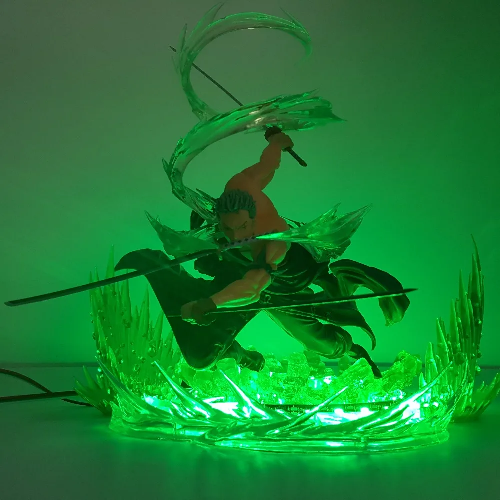 Luzes da Noite Peça de Controle Lampara Peça Zoro Sanzen Sekai Três Mil Mundos Led Remoto Cor Mudando Anime Lâmpada Uma 9 Cheap Luzes noturnas