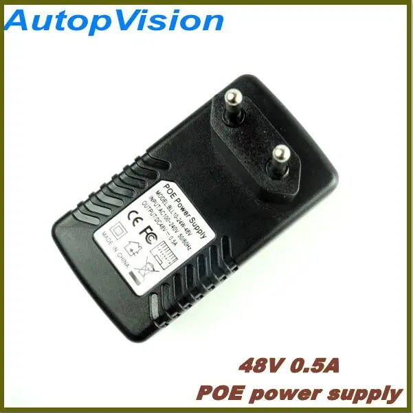 POE Питание EU/US/UK plug видеонаблюдения безопасности 48 В 0.5a 24 Вт POE дюбеля POE инжектор адаптера Ethernet IP Камера Фо