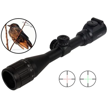 preço Aim 3-9x40e Vermelho Verde Retículo Vista Iluminado óptica Caça Sniper Rifle Compacto Escopo Ao3041