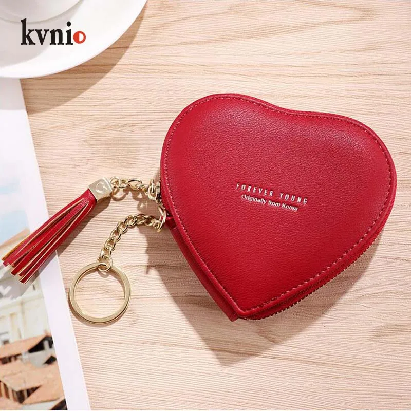 KVNIO/мини-кошелек для девочек с надписью «Love», на молнии, кошелек для монет, маленькая сумка для женщин, подарок, Детская сумочка для девочек