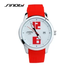 SINOBI 3 Couleur Regardé Femmes Quartz Montres Silicone Montre Femme Dames Quartz-montre Charme Montre De Mode Casual
