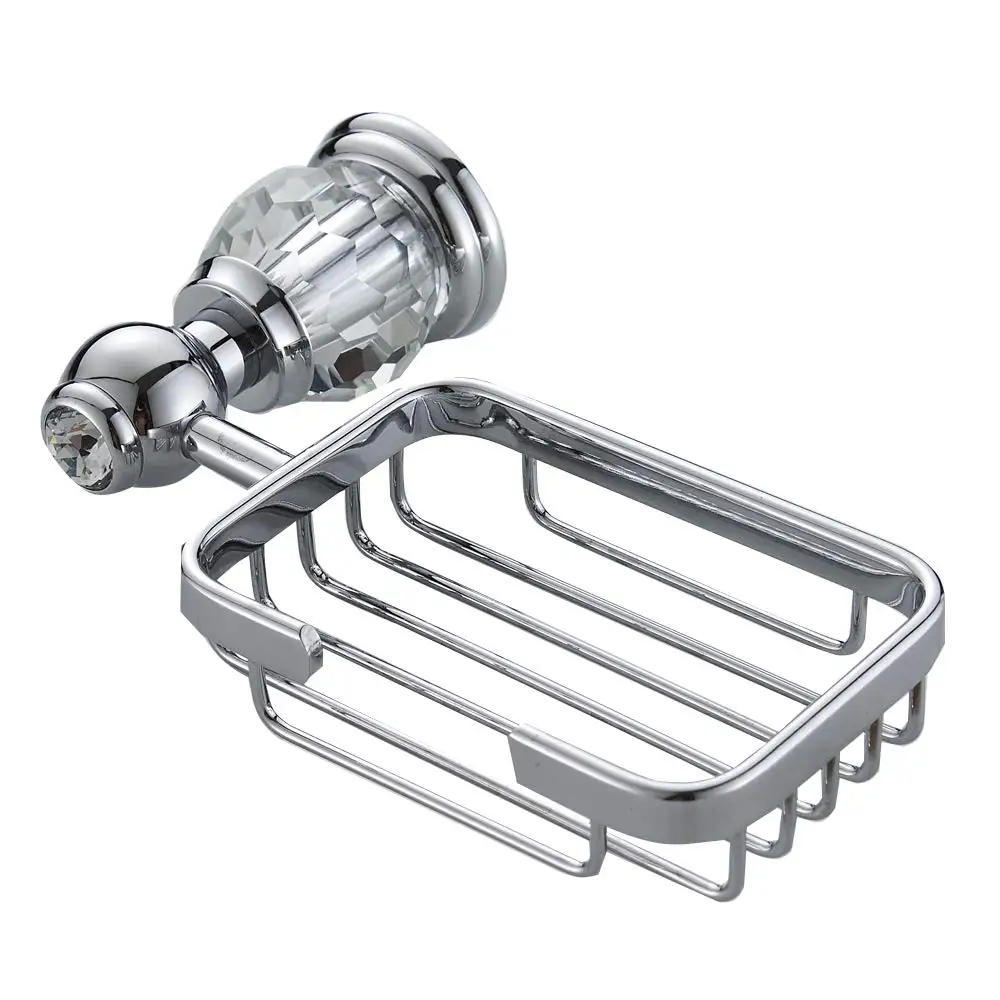 Price Antique Chrome Brass Bathroom Accessories Ceramic Sets European Bathroom Hardware Set Luxury Crystal Toothbrush Holder Metal