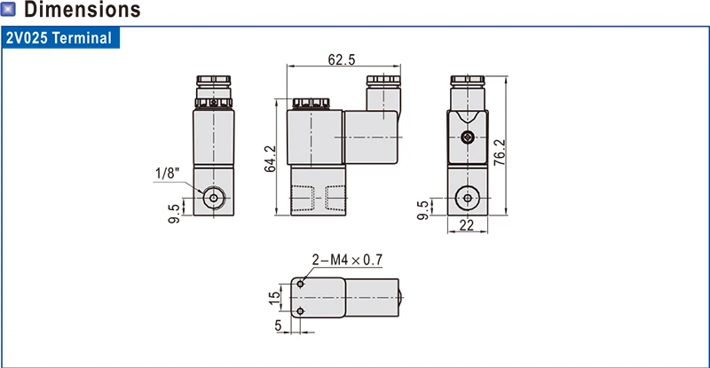 10 шт Бесплатная доставка 2V025-06 1/8 "2 Положение 2 Порты и разъёмы воздушные СОЛЕНОИДНЫЕ клапаны пневматические Управление клапан, DC12v DC24v AC110v