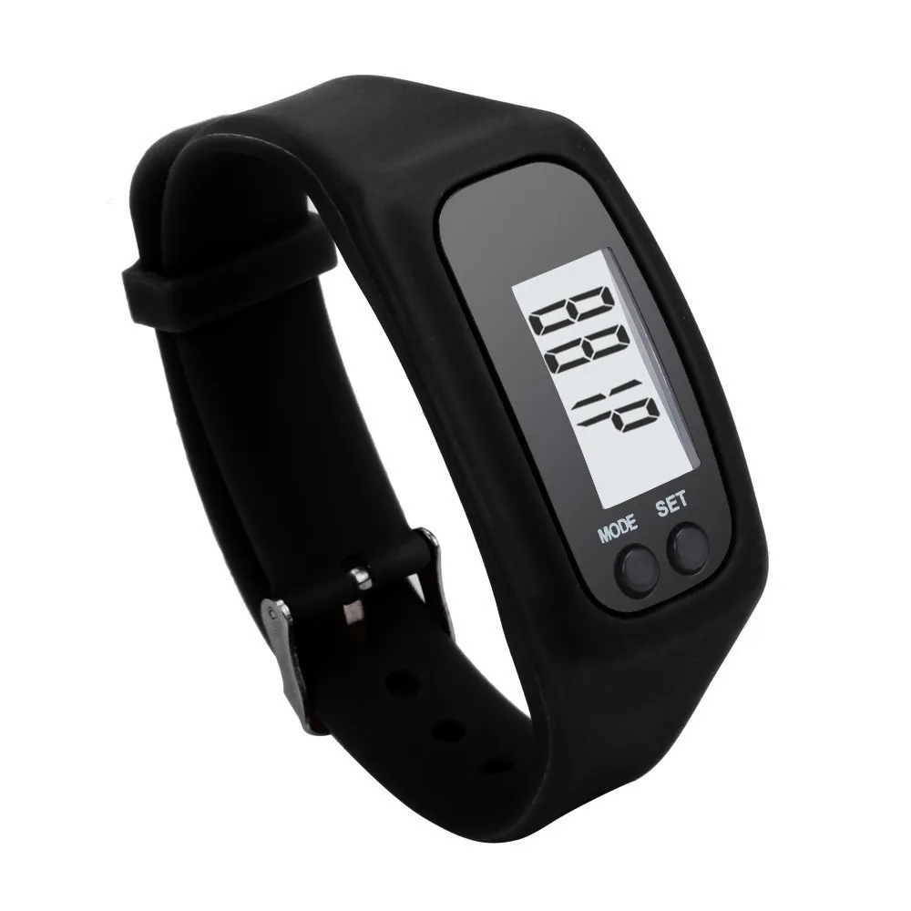 

Nice Digital LCD Watches Pedometer Run Step Walking Distance Calorie Counter Watch Bracelet Montre Homme #BL5