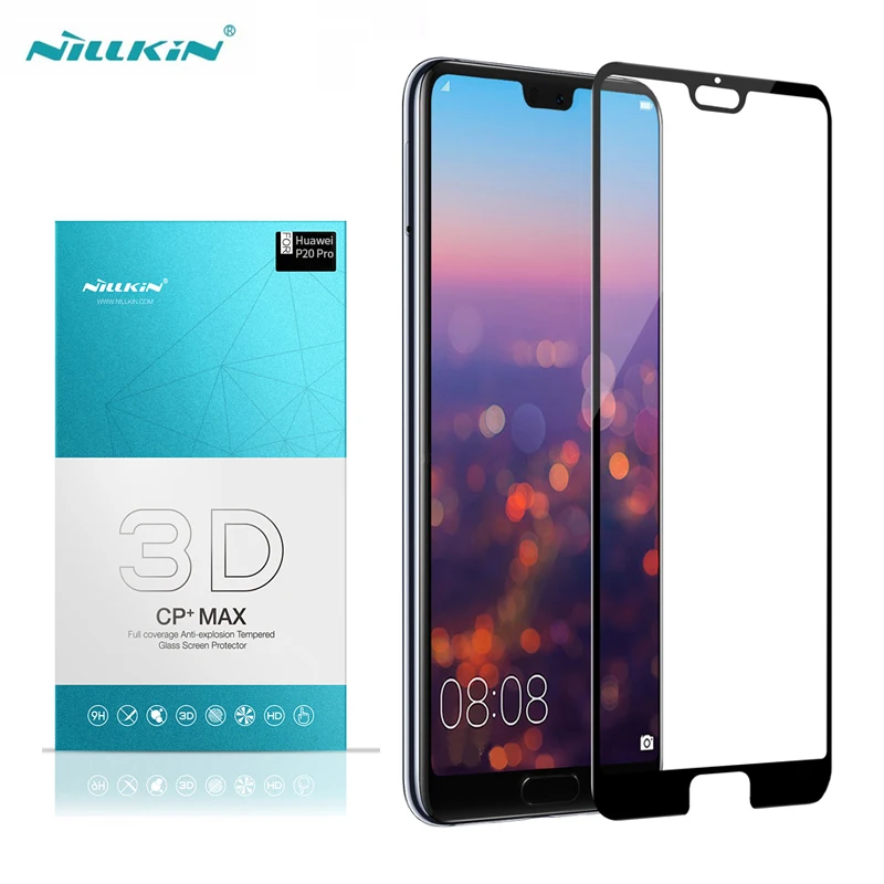 Скидка Для huawei P20 закаленное стекло для huawei P20 3D стекло Nillkin CP + Max полное покрытие Защитная пленка для экрана