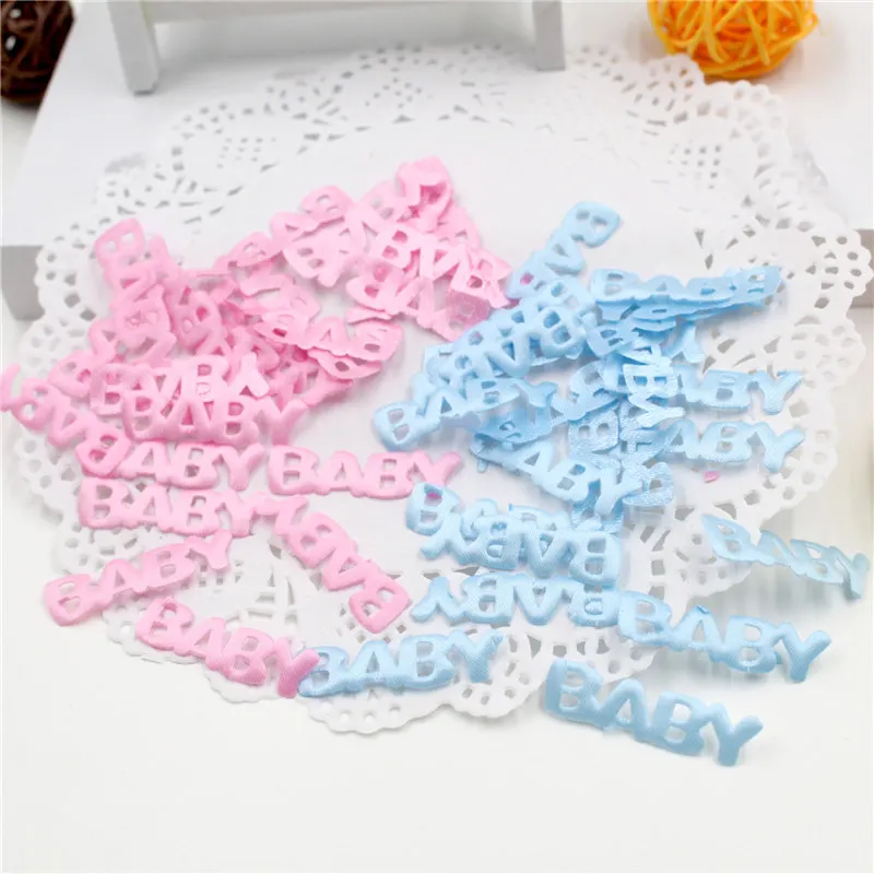 100pcs/pack Baby Shower Decoration Baptism Birthday Party Table Sprinkles Decor Footprint, Baby, Baby Carriage, Bib Style 62526