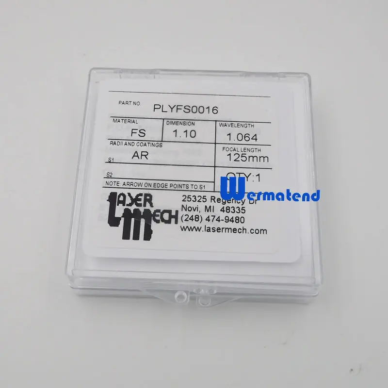 

Original focul lens for laser cutting head dimension 1.10 D28mm focul length 125mm PLYFS0016 Free shipping