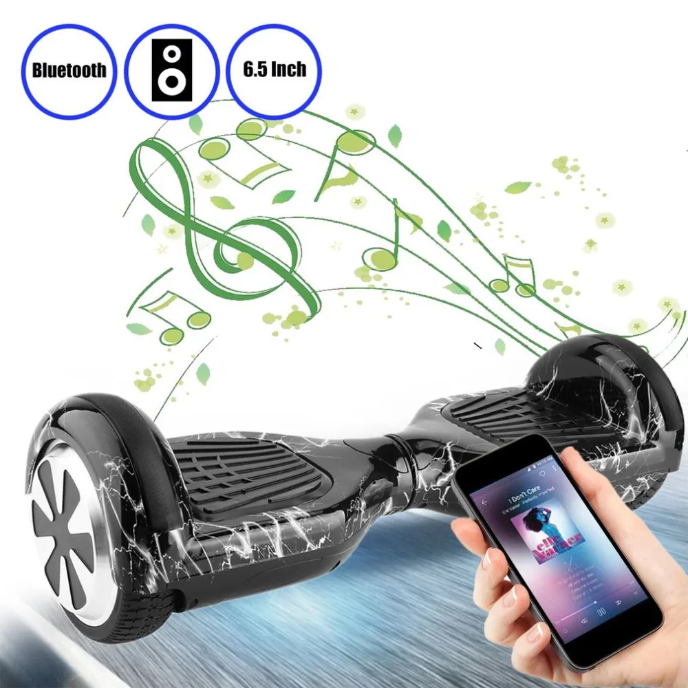 

Self Balance Scooters 6.5 Inch hoverboard Bluetooth Speaker E-Scooter LED Electric Skate Board With Remote