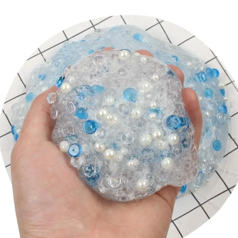 DIY Slime Bead Pearl Model Clay Stress Relief Kids Hand Gum Rubber Mud Toys