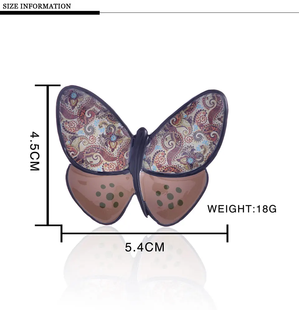 Женская эмалированная брошь с бабочкой, булавка, модное ювелирное изделие, тренд, Стильная Милая брошь в виде насекомых для девушек, модные женские аксессуары, брошь, ювелирное изделие