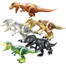 5 шт. мир Юрского периода 2 парк динозавр дилофозавр Т-Рекс тираннозавр собрать строительные блоки кирпичи игрушки для детей