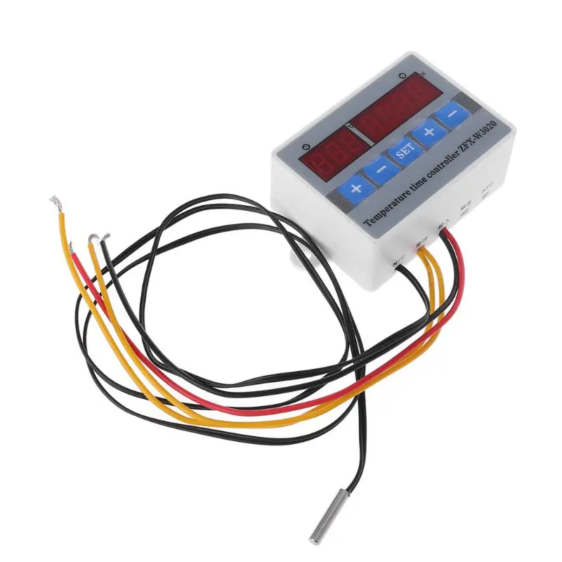 Termo-timer termostato digital, 80 mm, 60 mm, 100 mm, bianco Sunwell 
