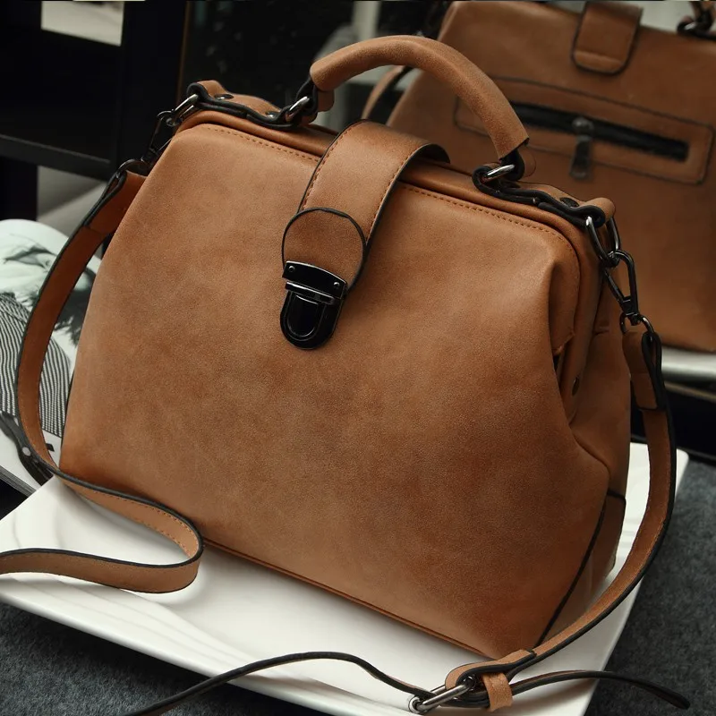 Women Handbags Designer matte Doctor Bag Vintage Shoulder Crossbody