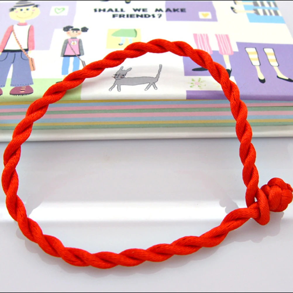 

50PCS Good Lucky Bracelet Red Rope Bangle Nylon Cord Craft Weave String Line Classic Handmade Jewelry Gift Accessories