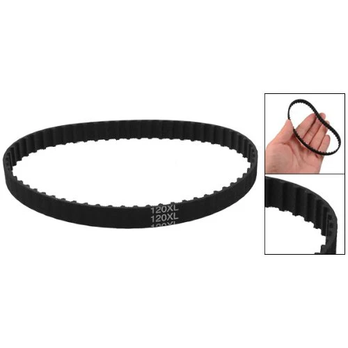 

High Quality 10mm Wide 5.08mm Pitch 60 Teeth 60T Cog Timing Belt Black 120XL
