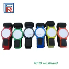 HF RFID нейлоновый браслет с 13,56 МГц 1k байт фудан S50 чип для контроля доступа/электронный билет 600 шт./партия