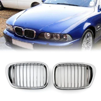 

Areyourshop Chrome Front Kidney Grill Mesh Grille For BMW E39 1995-2003 5 Series Car Accessories Auto Parts