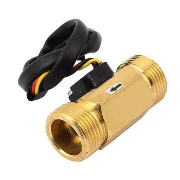 

G3/4 Thread Water Flow Sensor Switch Control Meter Flowmeter 1-30L/min SEN-HZ43WB