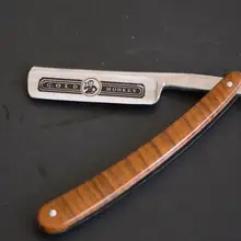 Наивысшего качества прямой край Нержавеющая сталь волос Shaper Парикмахерская Бритвы складной бритья Ножи