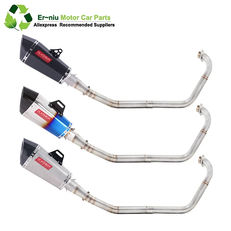

R15 YZF-R15 MT15 Motorcycle Full System Exhaust Muffler Escape Modified Link Pipe Slip-On For yamaha R15 2008-2017