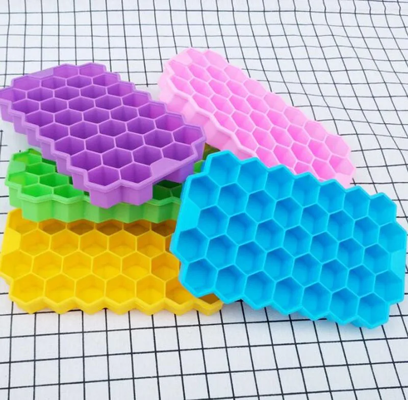 3 типа Экологичные полости силиконовой Ice Cube легко релиз лоток мини-кубики льда небольшой площади DIY Фрукты Mold льда - Цвет: type 2 random color