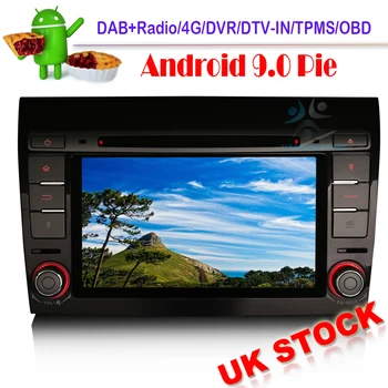 

7" Android 9.0 Autoradio Navi DVD DAB+ GPS Navigation OBD for FIAT BRAVO 2007-2014 WiFi 4G DVT-IN Bluetooth Car stereo