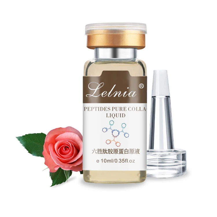 

Six Peptides Pure Collagen Protein Liquid Hyaluronic Acid Anti-Wrinkle Anti Aging Face Lift Serum Moisturizer Skin Care