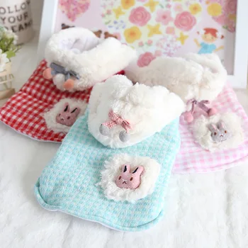 

Rabbit Pocket Pet Winter Warm Clothes Dog Coats Hoodies Thick Coats Jackets Clothing For Dogs Chihuahua Dog Cat Pet Clothes