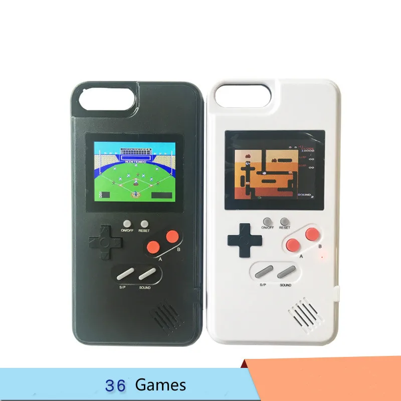 

Game Machine Phone Case For Phone X 6 6S Plus Cover Black Retro Game Console Case For Phone 7 8 Plus X