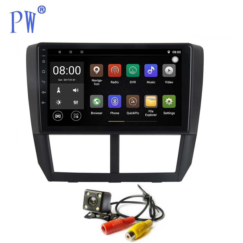 Android 7 1 автомобильное радио GPS Navi для Subaru Forester 2008 2012 мультимедийный плеер Авто
