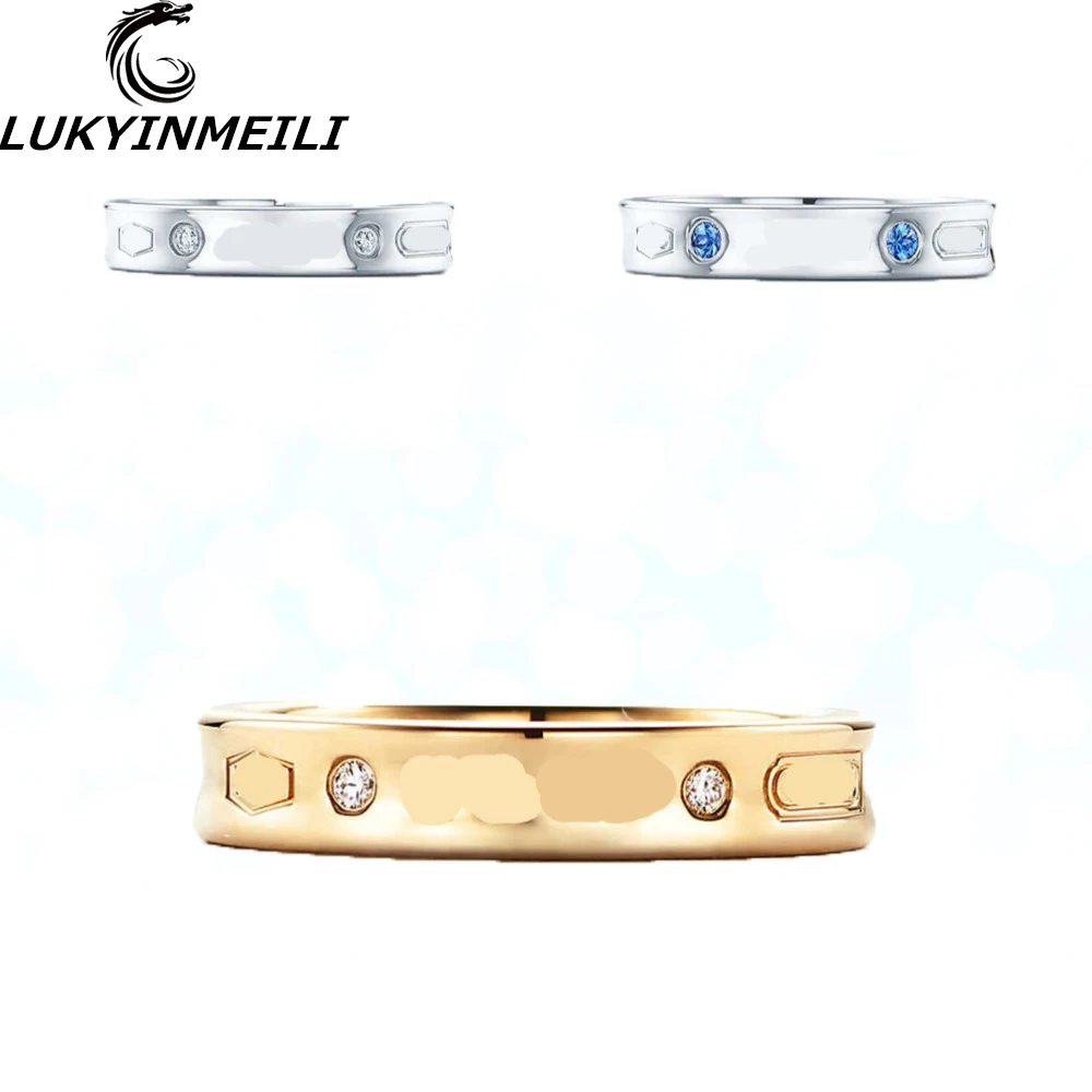 

1:1 925 sterling silver ladies ring 2019 fashion popular European and American style rose gold fashion zircon holiday gift