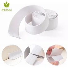 1 шт. Mrosaa 3,2 м x 3,8 см ПВХ кухня ванна стена уплотнительное кольцо лента водонепроницаемая лента плесень клейкая лента аксессуары для раковины