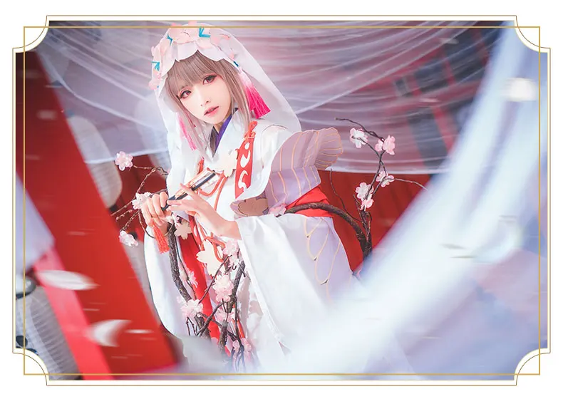 Игра Onmyoji SR Sakura Великолепная новинка Пробуждение кожи кимоно ролевые игры Косплей Костюм для женщин Хэллоуин Новинка