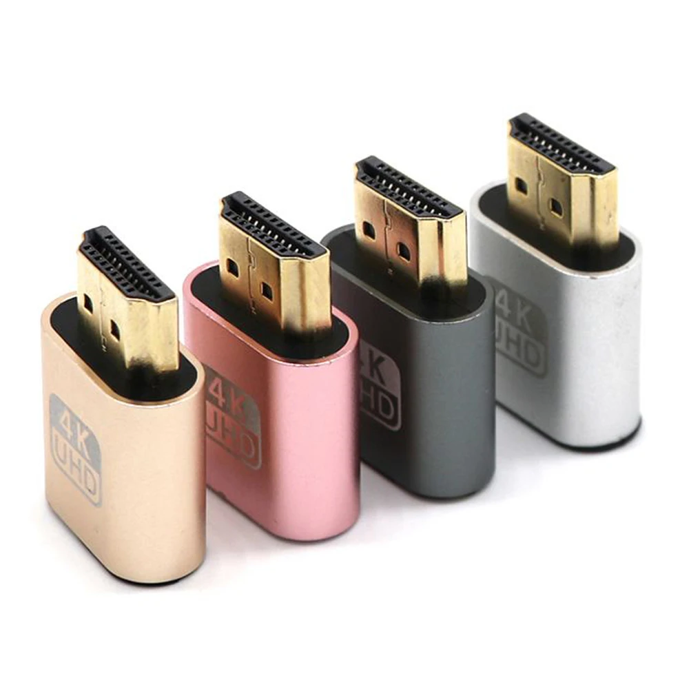 Горячая Распродажа виртуальный разъем VGA HDMI 1 4 DDC EDID пустышный адаптер эмулятор