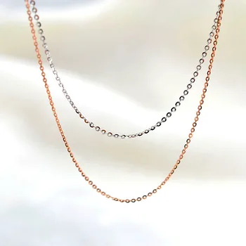 

ANI 18K Yellow Gold (AU750) Chain Necklace for Women Engagement Fine Wedding Jewelry O Chain for Pendant 16 inches or 18 inches